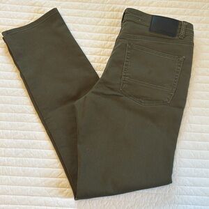 Green Nickel and Iron Stretch Slacks